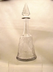 #4027 Christos Decanter, #48 Stopper, Crystal, #469 Mermaid Etch, 1925-1944